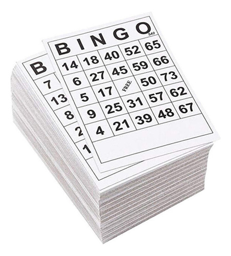 . Tarjetas Bingo 1 En Una Sola 120 Hojas Tarjetas