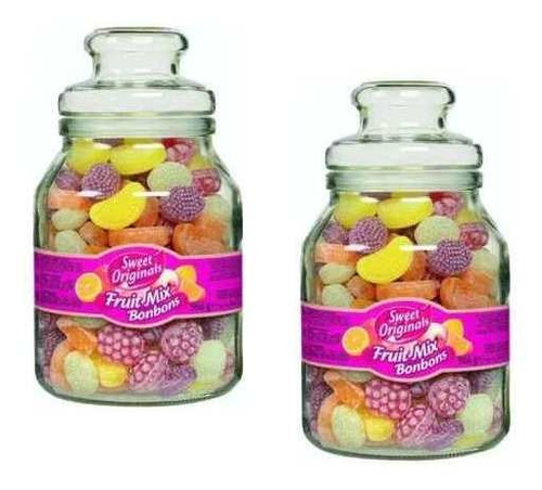 Balas Importadas Alema Sweet - Fruit Bonbons  2 Potes Vidro