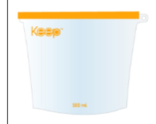 Bolsa De Almacenamiento De Silicona 500ml Keep