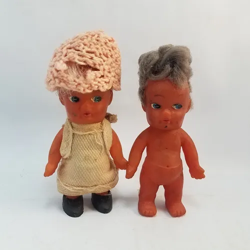 comprar Dos Muñecas Chicas Antiguas - 10cm
