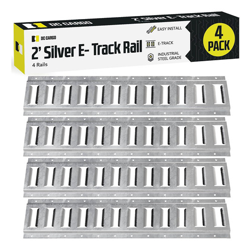 Cuatro Rieles De Amarre Etrack De 2', Acero Galvanizado...