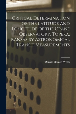 Libro Critical Determination Of The Latitude And Longitud...