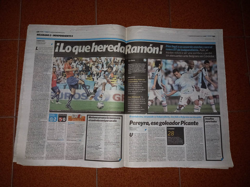 Clarin Deportivo 12-9-2011. Boca1 San Martin De San Juan 0 (Usado)