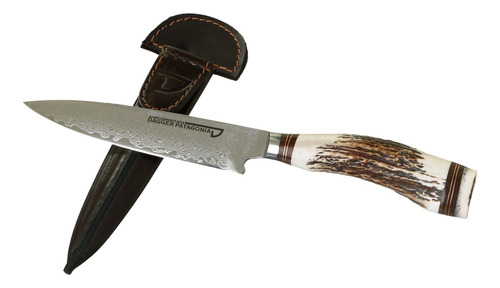 Cuchillo Acero Damasco Dagger Patagonia Modelo Cabo Ciervo
