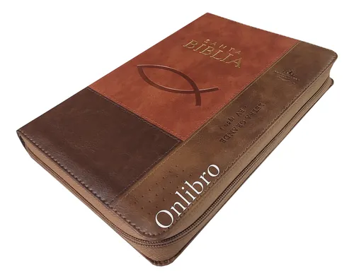 Biblia Letra Grande Indicé Reina Valera 1960 Marrón Pez