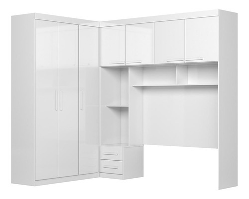 Guarda-roupa Modulado Veneza Moval Cor Branco