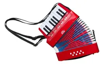 Comprar Acordeon Sanfona Infantil 17 Teclas 8 Baixos Cor Vermelho