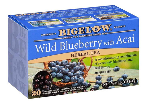 Bigelow Te Herbal Arándano Acai - Unidad a $2470