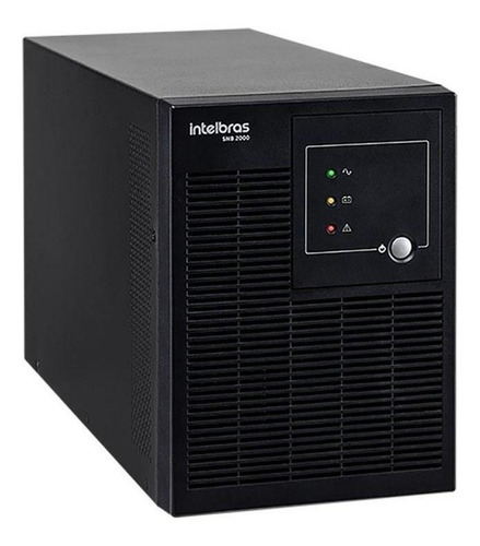 Imagem 4 de 7 de No break Intelbras SNB 2000 2000VA entrada de 110V/220V e saída de 110V preto