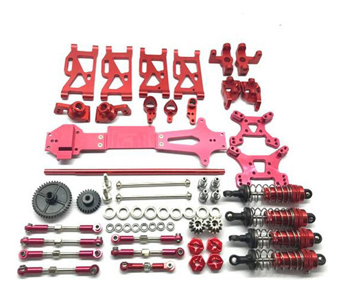 Wltoys 144001 Rc Car Upgrade Metal Kit Piezas Brazos Rojo