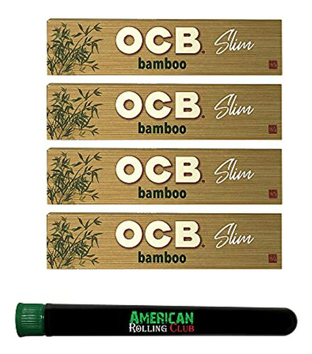 Tubo Y-o Papel Para Armar Ocb Bamboo Cigarette Rolling Paper