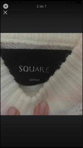 Sweater Tipo Capa Square Con Lazo Talle M . Poco Uso!