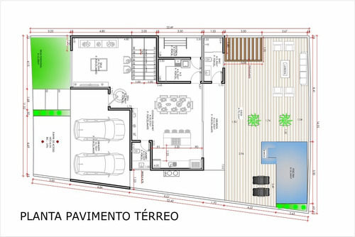 Imagem 2 de 9 de Planta De Sobrado 3 Qtos - Projeto Completo+ Aprovação Ea158