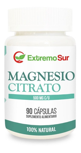 Extremo Sur - Magnesio Citrato 100% Natural 500mg. 90caps