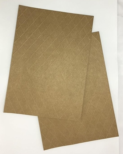 Imagem 4 de 5 de 25 Uni Papel Kraft A4 180g Losango Relevo Convite Rústico Gr