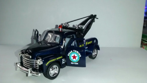 Miniatura De Metal Guincho Chevrolet Ano 1953 Azul