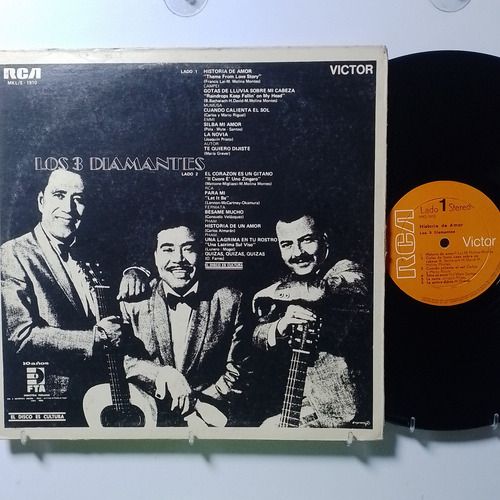 Lp Los 3 Diamantes El Corazon Es Un Gitano Historia De Peru (Usado)