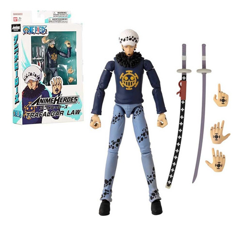 Figura Trafalgar Law 17 Cm Articulado One Piece Anime Heroes