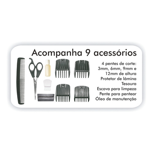 Cortador De Cabelos Britânia 14w - 110v