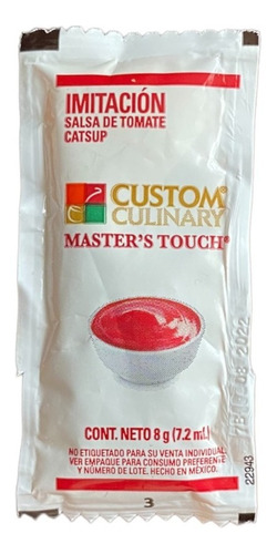 1008 Sobrecitos 8g De Salsa Catsup Custom Culinary