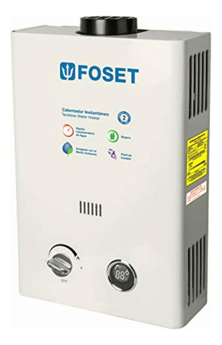 Foset Cale-6i, Calentador De Paso Instantáneo, 6l, Gas Lp,