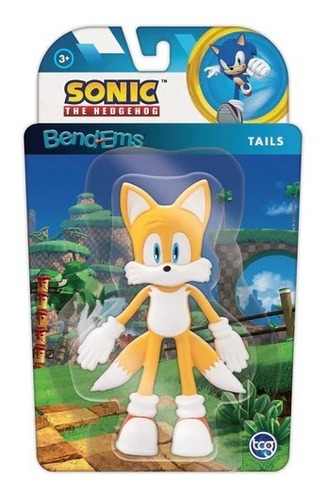 Muñeco Tails Sonic Flexible Posable Bend Ems Tapimovil