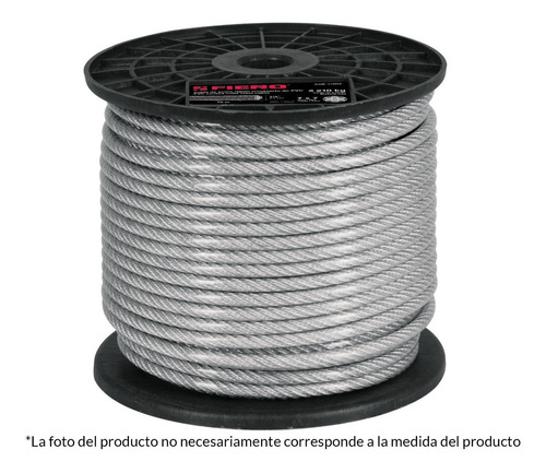 Cable Acero Recubierto Pvc 3/32'' 7x7 Hilos Fiero 44221 75m