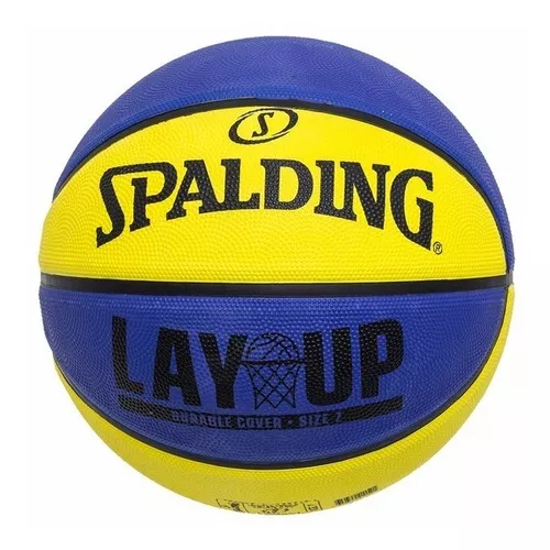 Bola de Basquete Spalding Lay-up Tamanho 7 - Azul e Vermelho