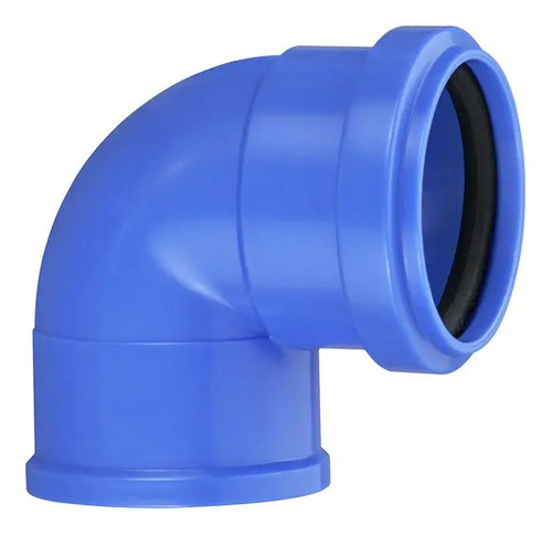 Joelho Azul 90° P/esgoto C/anel 38x40mm - Kit C/3