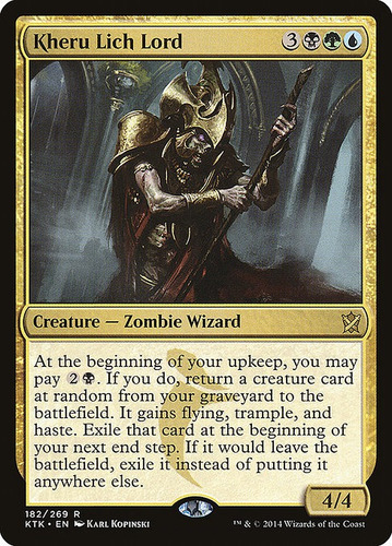 Carta Magic Kheru Lich Lord Khans Of Tarkir Mtg