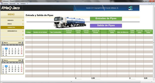 Software Para Control De Suministros Transporte.
