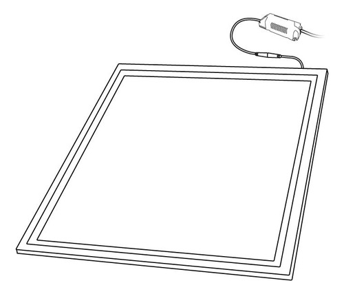 Lámpara Panel Led De Techo Color Neutro 220v-240v  (Reacondicionado)