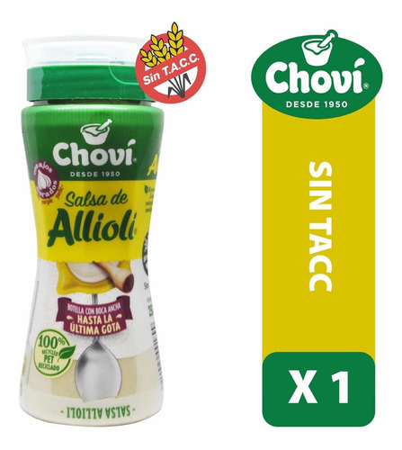 Salsa Chovi Allíoli Sin Tacc X 250 Ml