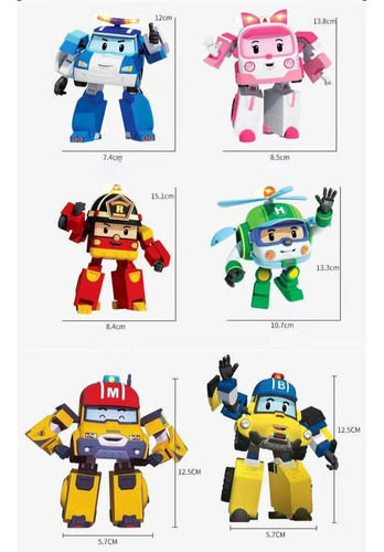 Brinquedos De Carro Robocar Poli Transformation Robot 6 Em 1