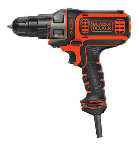 Taladro atornillador eléctrico de 10mm Black+Decker BDEDMT + accesorio 120V