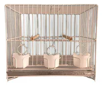 Comprar Jaula De Canarios Aves Pajaros 30x23x25cm Color Blanca