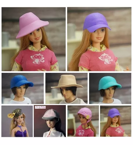 Touca De Lã Para Boneca Barbie Chapéu Acessórios Roupa Fr