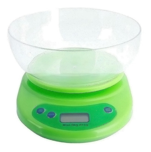 Bascula Digital Gramera De Cocina + Tazon Pesa De 1g A 5kg