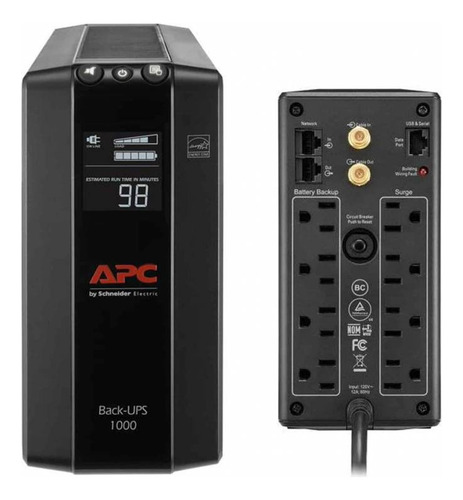 Ups Apc Bx1000l-lm 1000va 1kva 8tomas 120v Pc