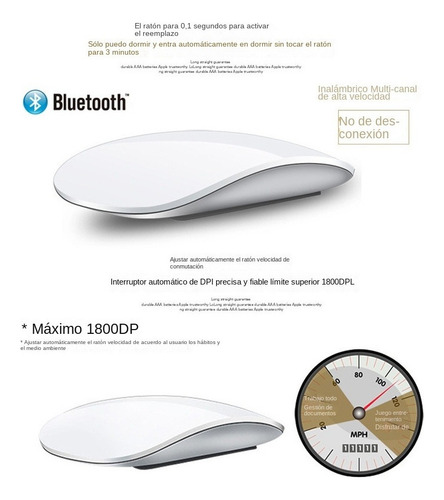 Ratón Inalámbrico Con Carga Bluetooth Para Macbook Air/pro