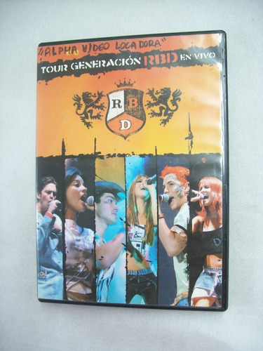 Dvd Tour Generación Rbd En Vivo