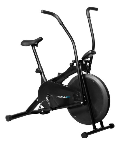 Bicicleta ergométrica PodiumFit AB100 airbike cor preto