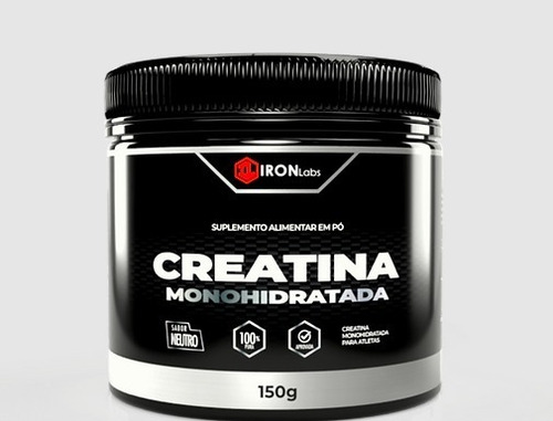 Imagem 1 de 1 de Creatina 100% Pura Monohidratada 150gr - Iron Labs