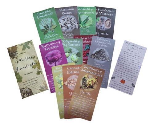 Cartas Oráculo Plantas Ancestrales + 4 Hierbas Sagrada Madre