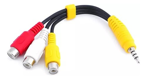 Cable Adaptador Audio Y Vídeo 3,5mm Macho A 3 Rca Hembra