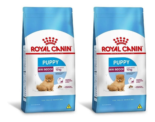 Ração Royal Canin Mini Indoor Junior 1kg Kit 2 Unidades