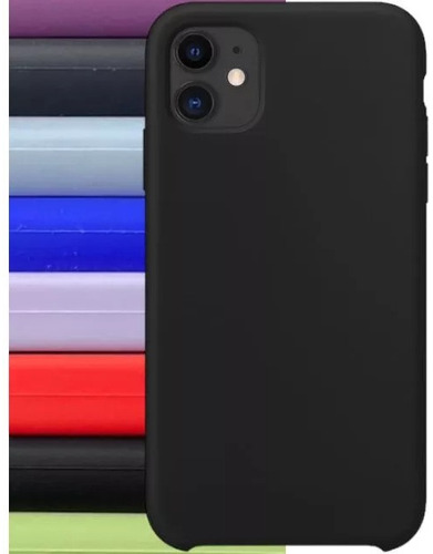 Capa Para iPhone 11 Capinha Silicone Aveludada Várias Cores