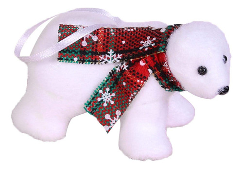 Daoxiang Navidad Oso Polar Ornamento Miniatura Animal Arbol