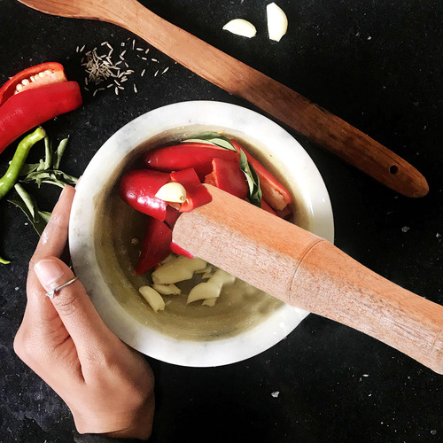 Machacadora De Ajo Wood Pestle Muddler, Herramienta Para Mac