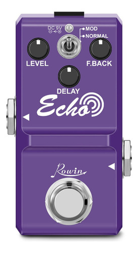 Para Pedal De Efectos Para Guitarra Rowin Ln-314 Echo Mini